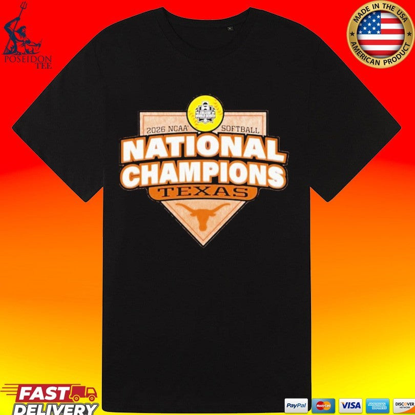 Texas Longhorns 2026 Softball National Champs Plate Unisex