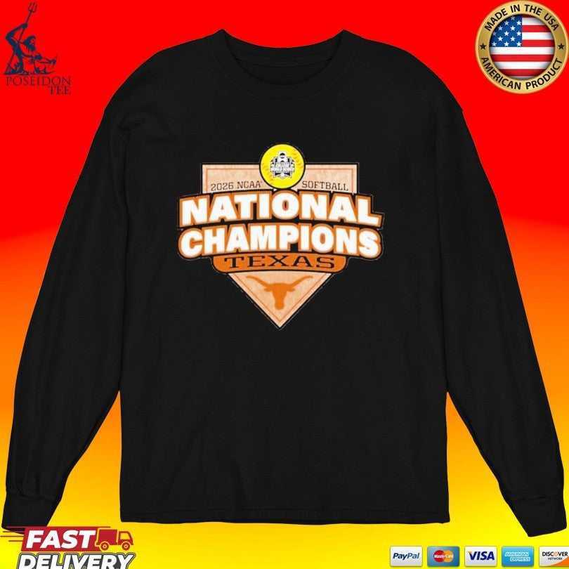 Texas Longhorns 2026 Softball National Champs Plate Unisex