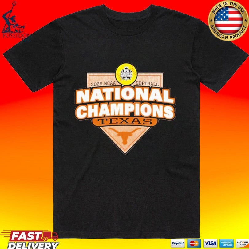 Texas Longhorns 2026 Softball National Champs Plate Unisex