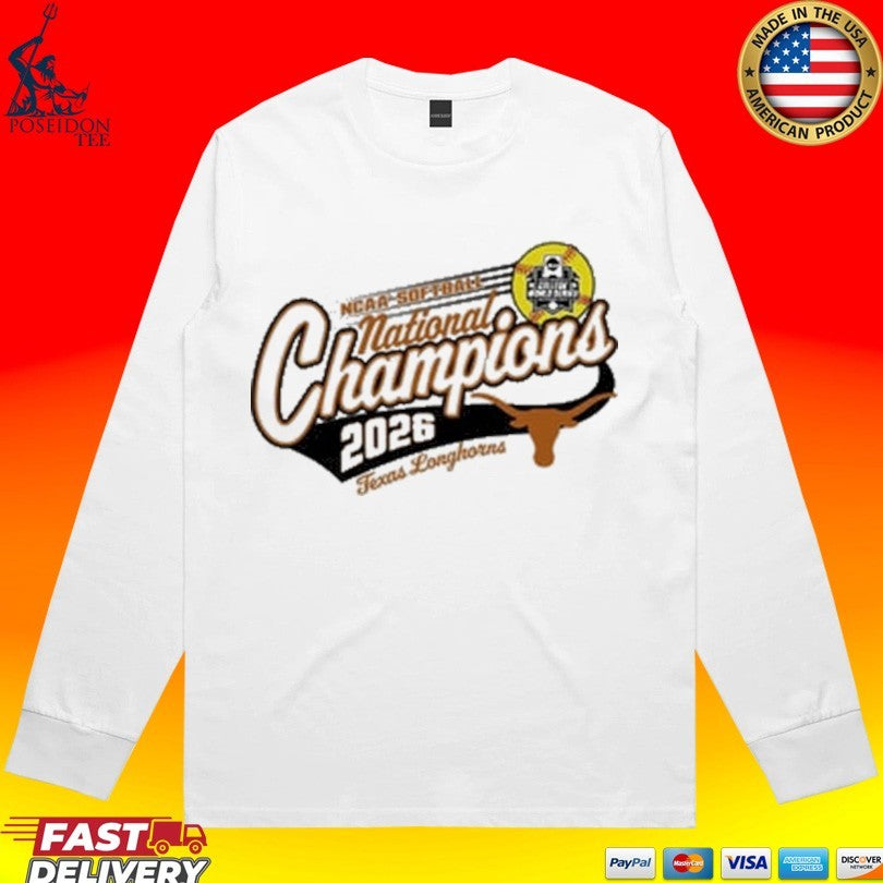 Texas Longhorns Women’s 2026 Softball National Champs Unisex