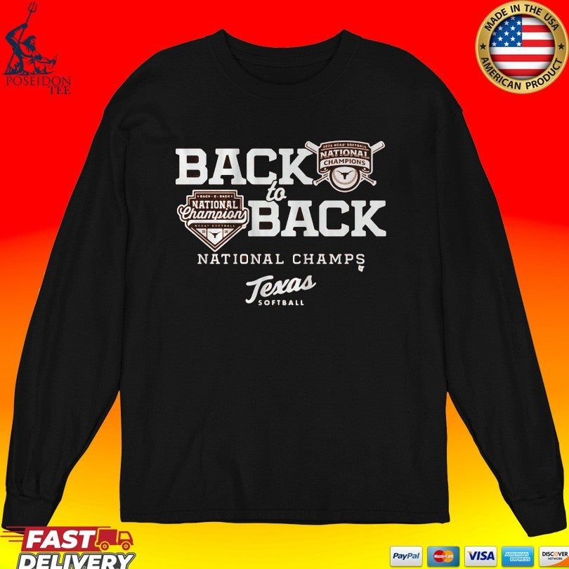 Texas Softball Back-to-back National Champions Unisex