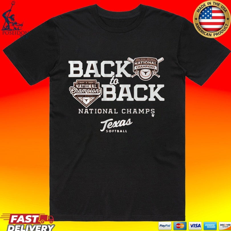 Texas Softball Back-to-back National Champions Unisex