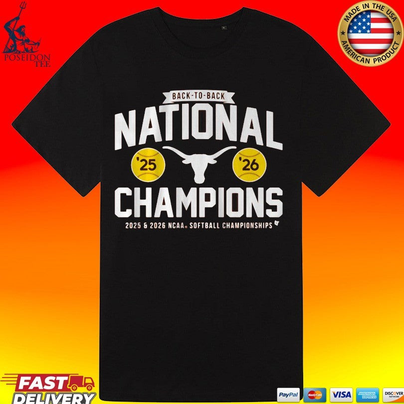 Texas Softball Back-to-back NCAA Champions Classic Unisex