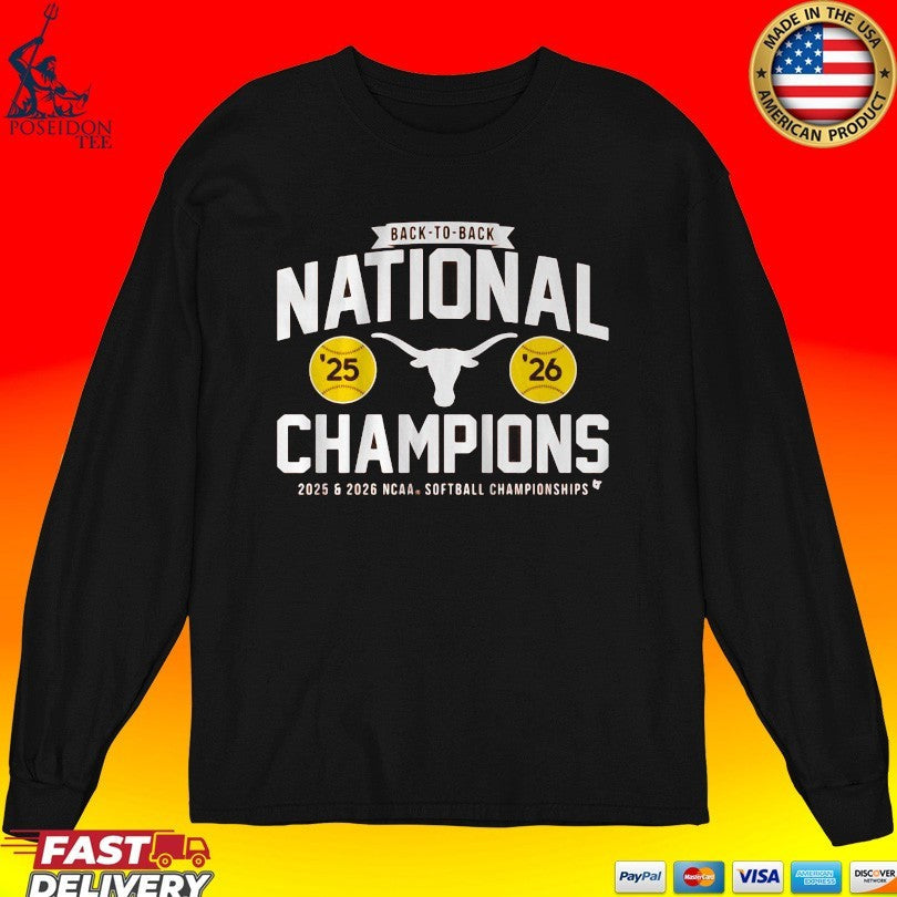 Texas Softball Back-to-back NCAA Champions Classic Unisex