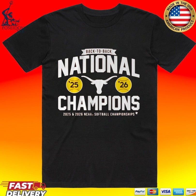 Texas Softball Back-to-back NCAA Champions Classic Unisex