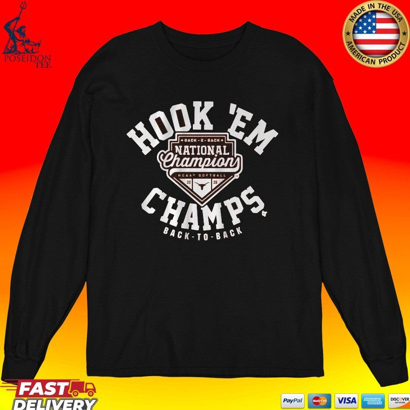 Texas Softball Hook ’em 2026 National Champs Unisex
