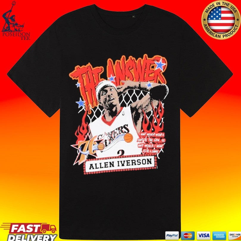 The Answer Allen Iverson Nba Mitchell & Ness Nba Street Player Philadelphia 76ers Unisex