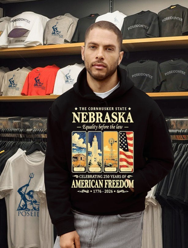 The Cornhusker State Nebraska Celebrating 250 Years Of American Freedom Unisex