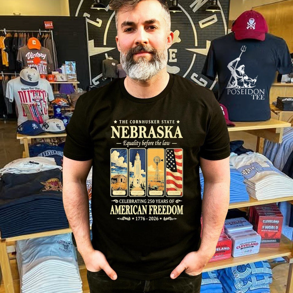 The Cornhusker State Nebraska Celebrating 250 Years Of American Freedom Unisex