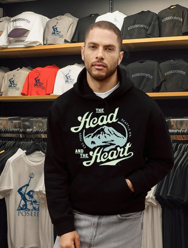 The Head In The Heart Seattle WA Est 2009 Mountain Logo Unisex