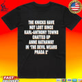 The Knicks Have Not Lost Since Kat Chatted Up Anne In The Devil Wears Prada 2 Unisex