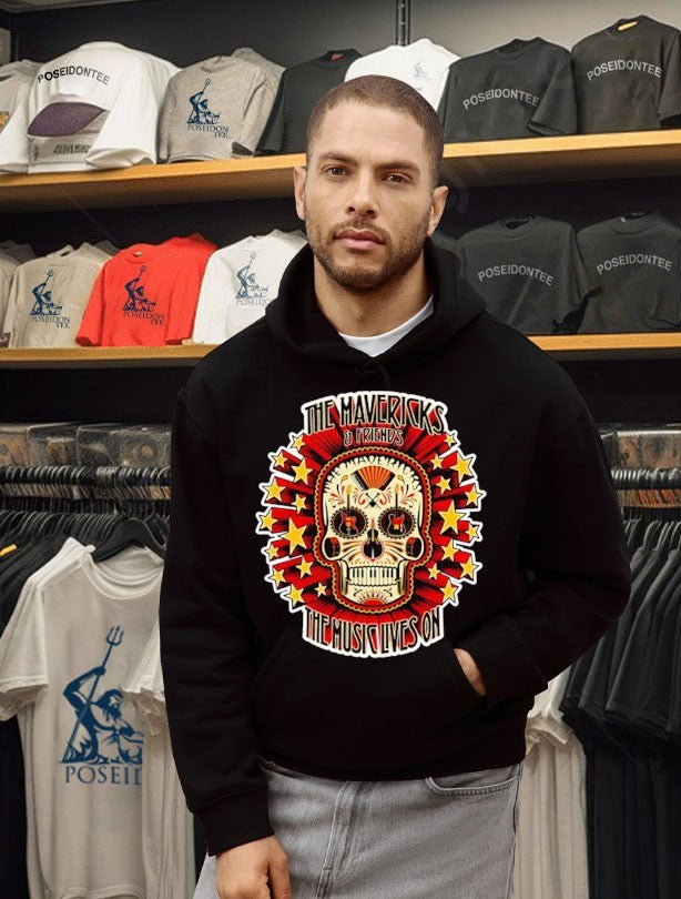 The Mavericks And Friends The Music Lives On Sugar Skull Guitar Unisex