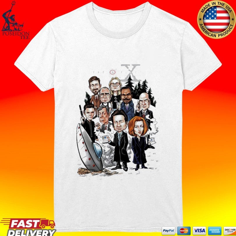 The X-files Characters Caricature Unisex