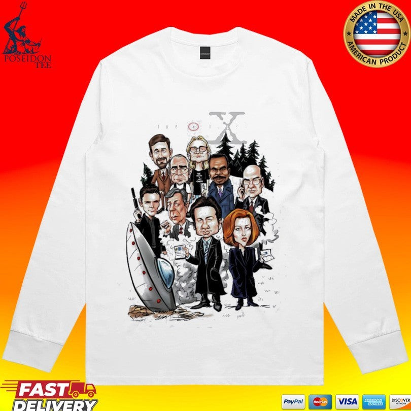 The X-files Characters Caricature Unisex