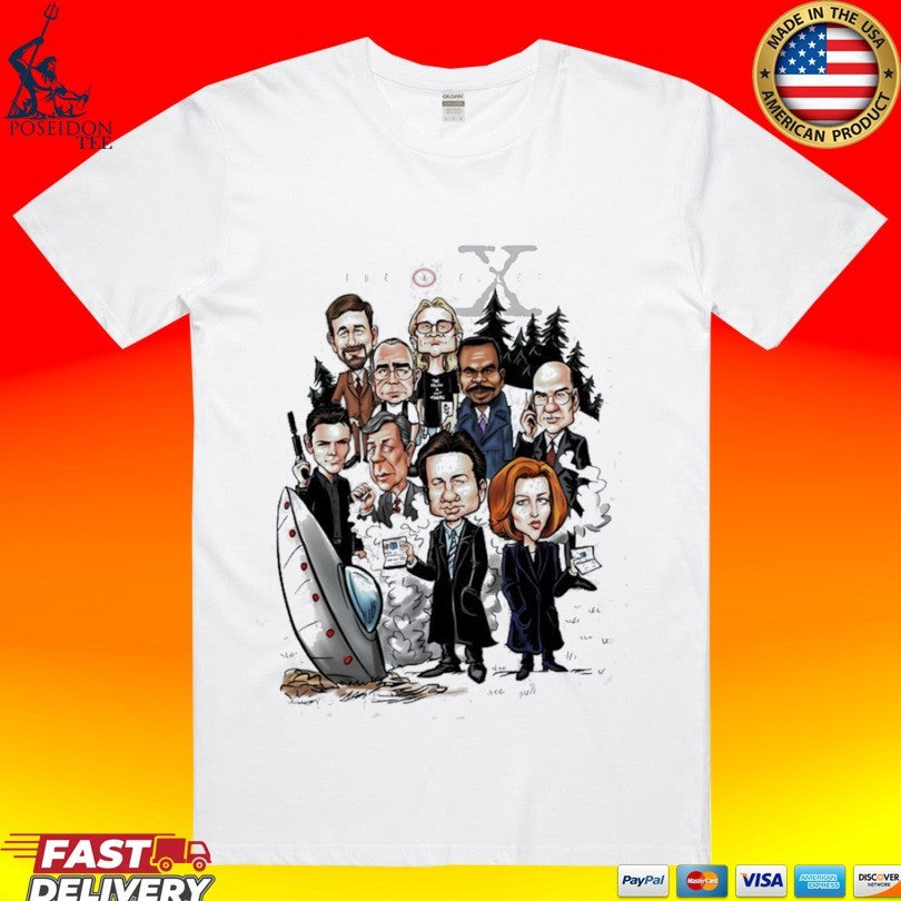 The X-files Characters Caricature Unisex