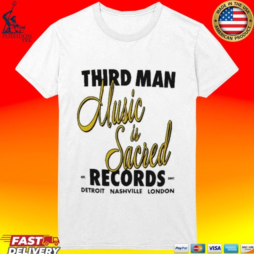 Third Man Records Merch Shop Store Music Is Sacred Unisex