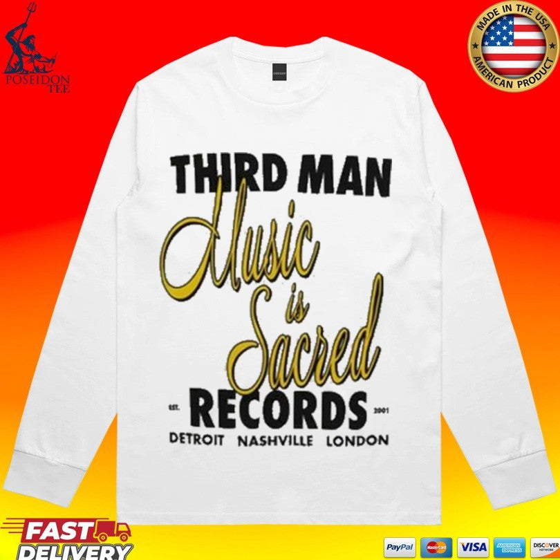 Third Man Records Merch Shop Store Music Is Sacred Unisex