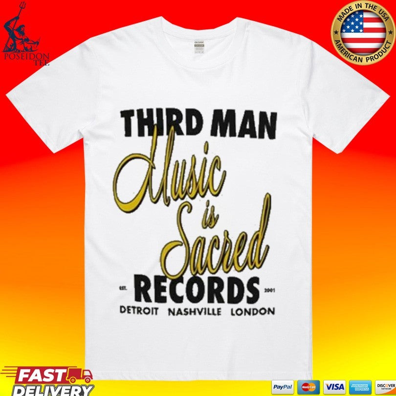 Third Man Records Merch Shop Store Music Is Sacred Unisex