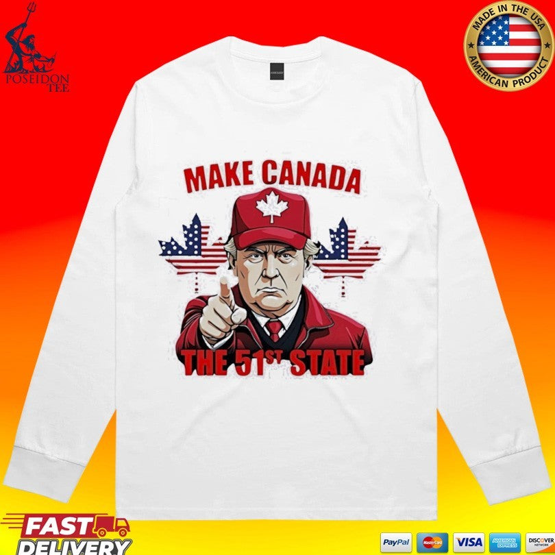 Trump Index Finger Make Canada The 51s State Unisex