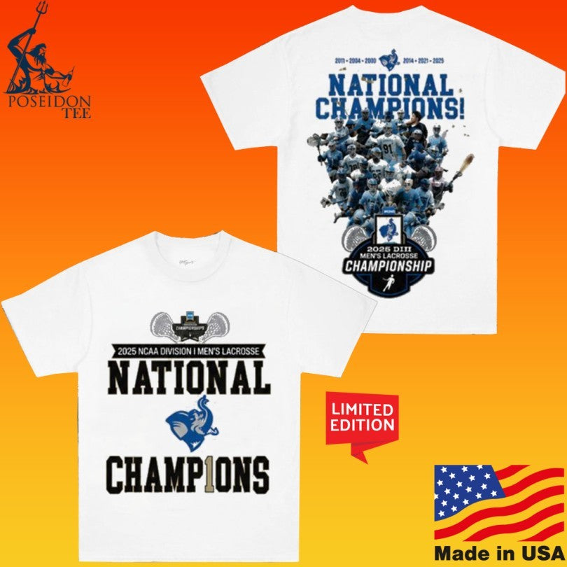 Tufts Jumbos 2026 DIII Lacrosse National Champions Unisex