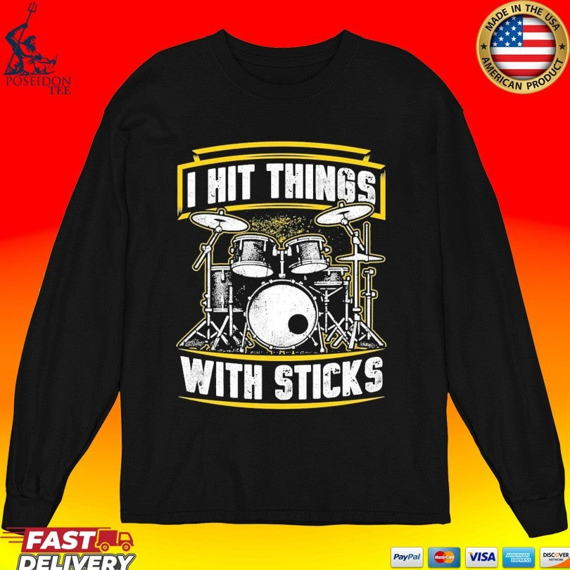 Twisted Thread I Hit Things With Sticks Music Unisex