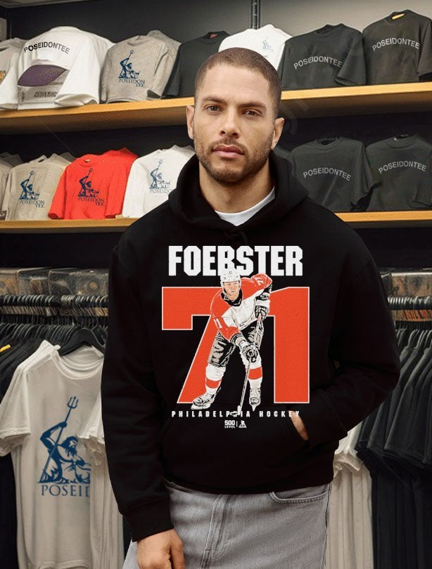 Tyson Foerster Philadelphia Flyers 71 Number Graphic Unisex
