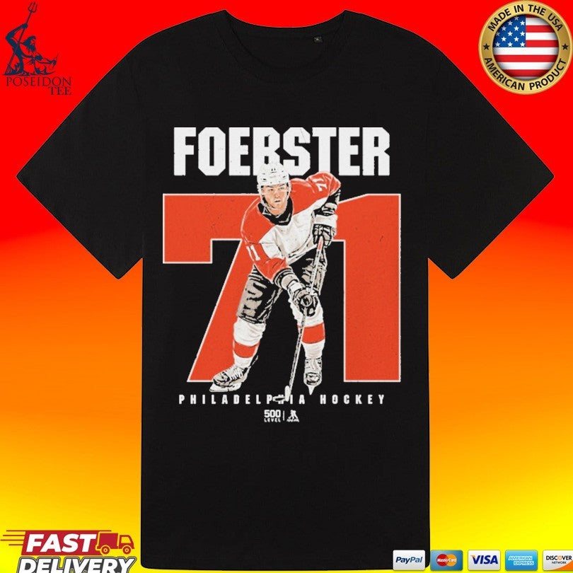 Tyson Foerster Philadelphia Flyers 71 Number Graphic Unisex