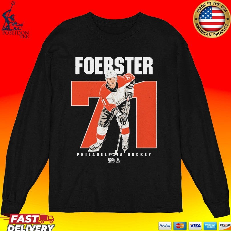 Tyson Foerster Philadelphia Flyers 71 Number Graphic Unisex