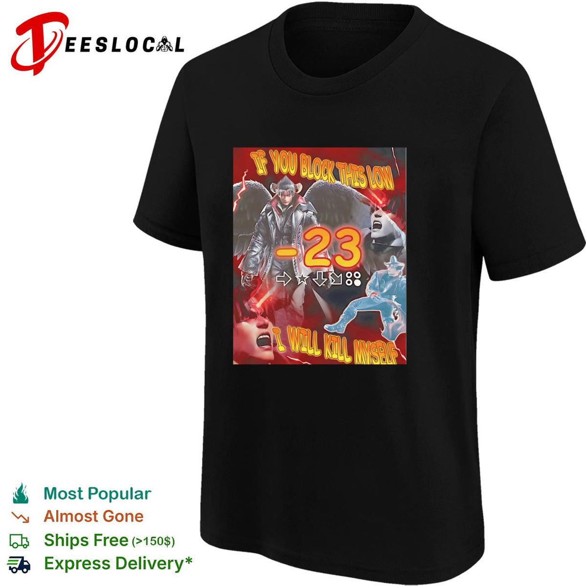 If you block this low it’s over for me retro fighting game taunt meme shirt Unisex