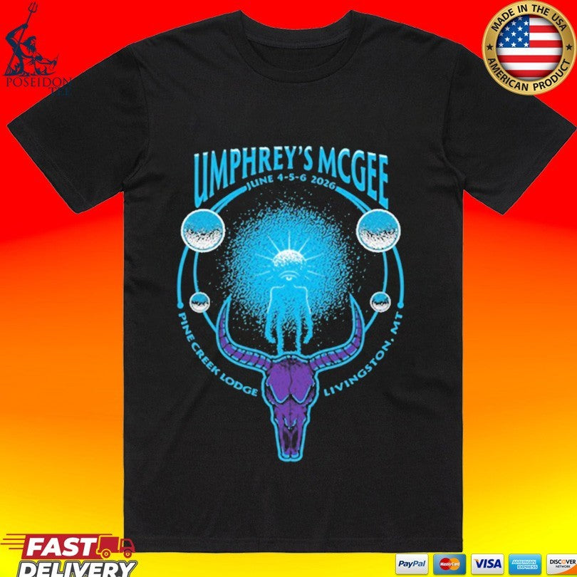 Umphrey’s Mcgee Tour Livingston Mt June 4-6 2026 Unisex