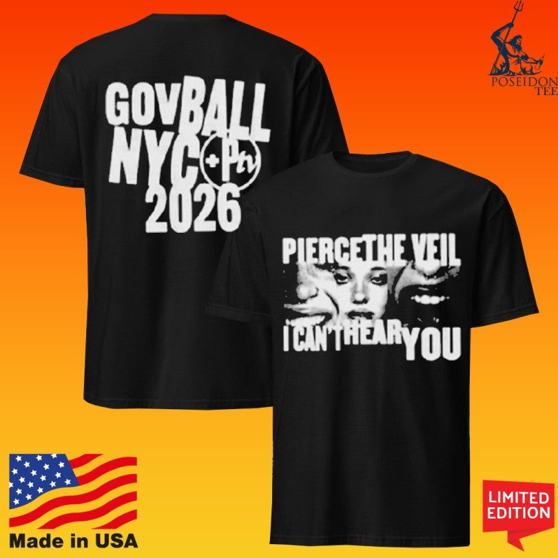 Umusic Shop Ny Pierce The Veil X Govballnyc I Can’t Hear You 2026 Unisex