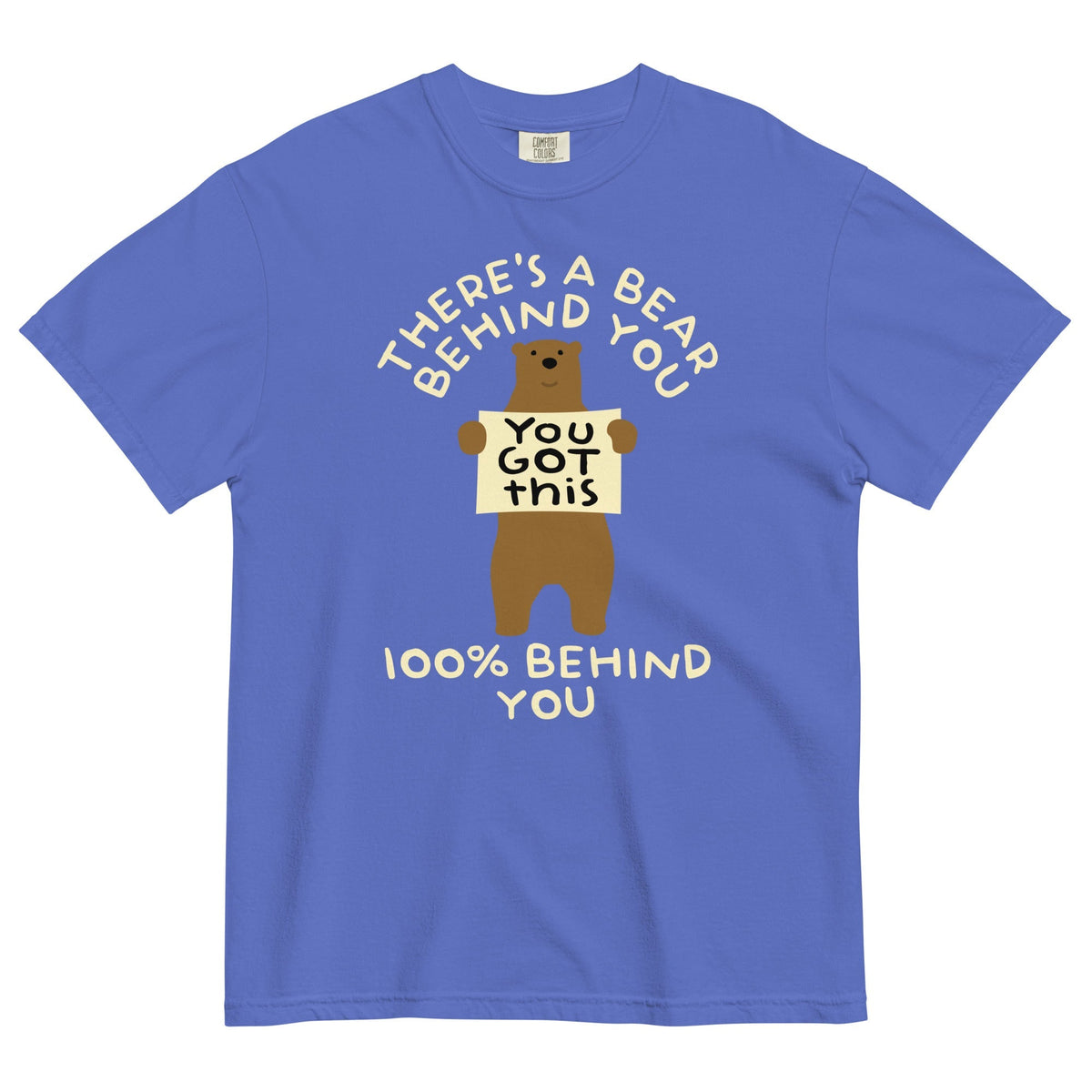 There's A Bear Behind You, 100% Behind You Men's Relaxed Fit Tee Unisex