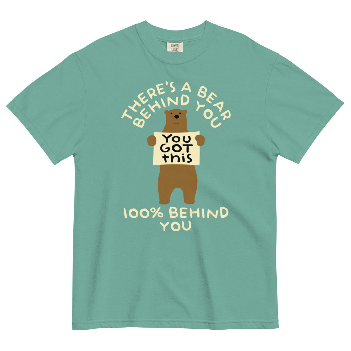 There's A Bear Behind You, 100% Behind You Men's Relaxed Fit Tee Unisex