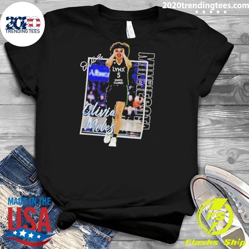 Olivia Miles Signature Retro Basketball Graphic Wnba Shirt