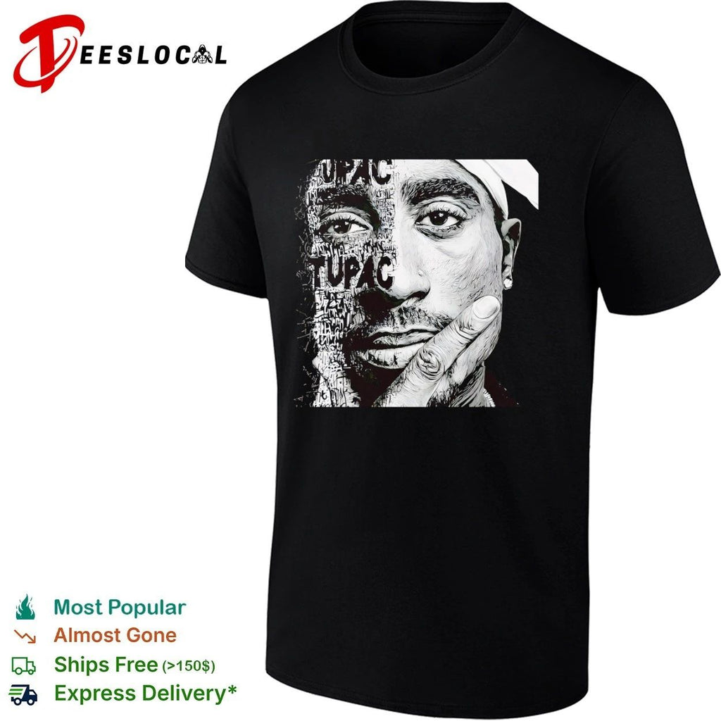 Tupac Shakur Portrait 2Pac Hip Hop Rap Legend Unisex