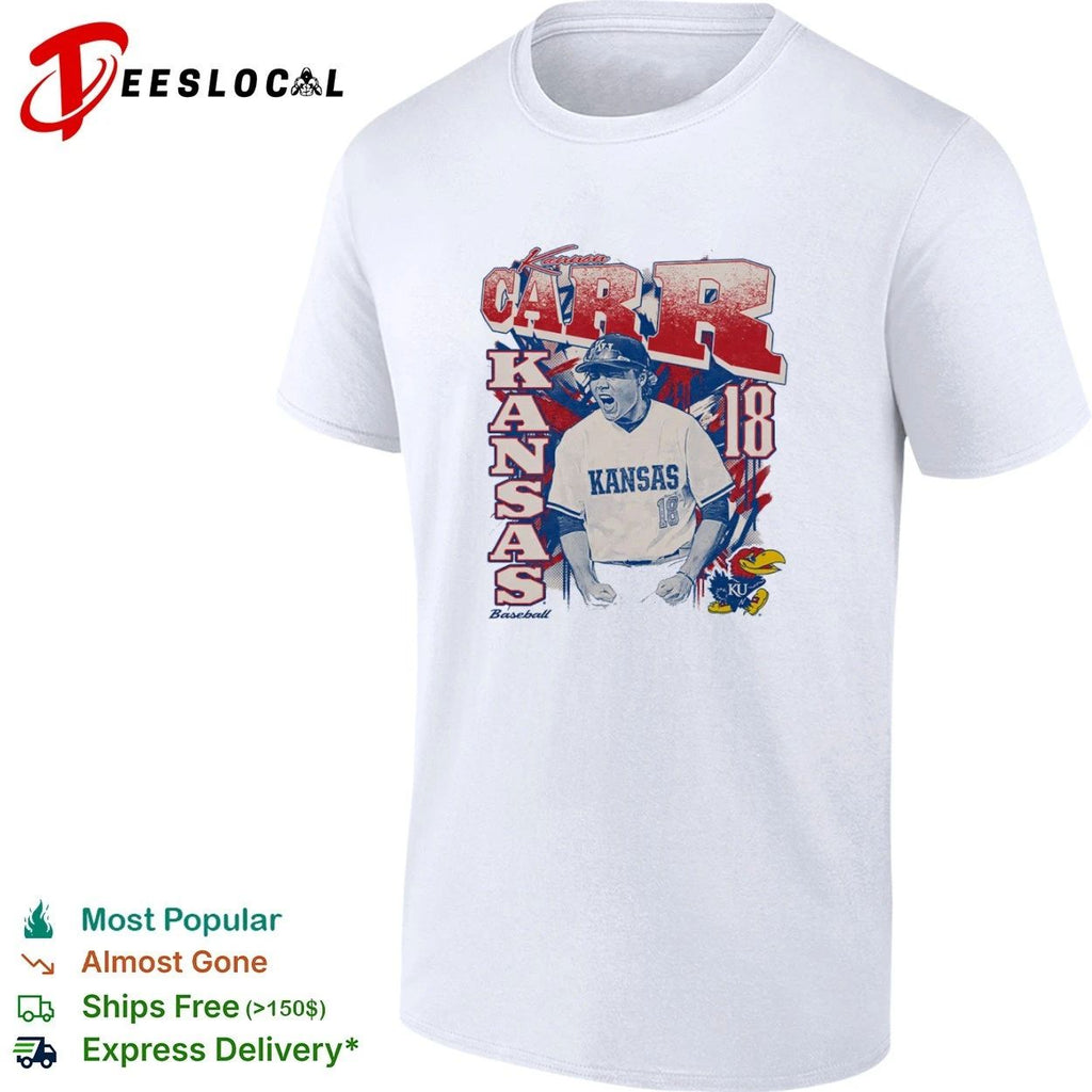 Kannon Carr Kansas Jayhawks Baseball 18 Unisex