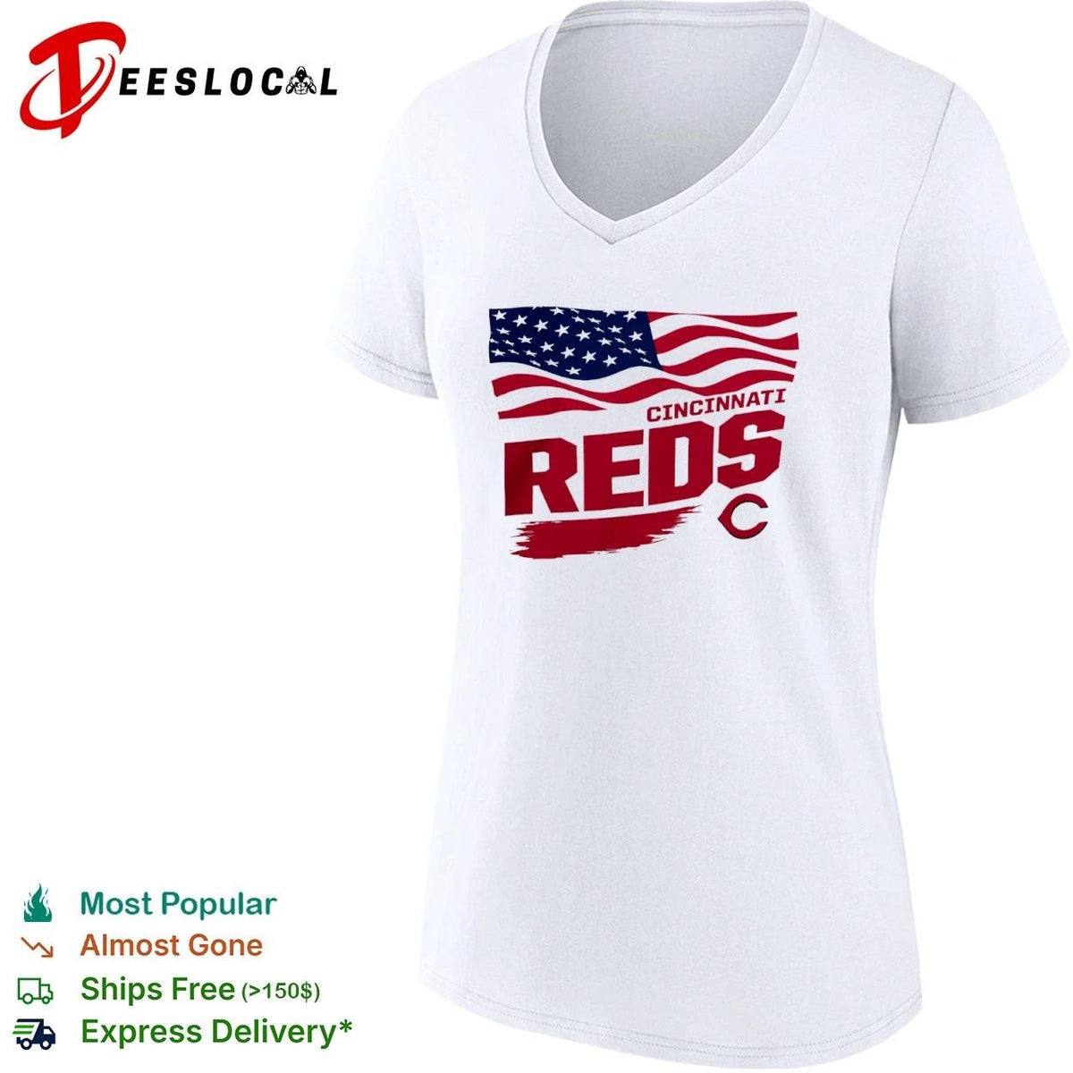 Cincinnati Reds Waving Flag Cincinnati Reds Starter Unisex