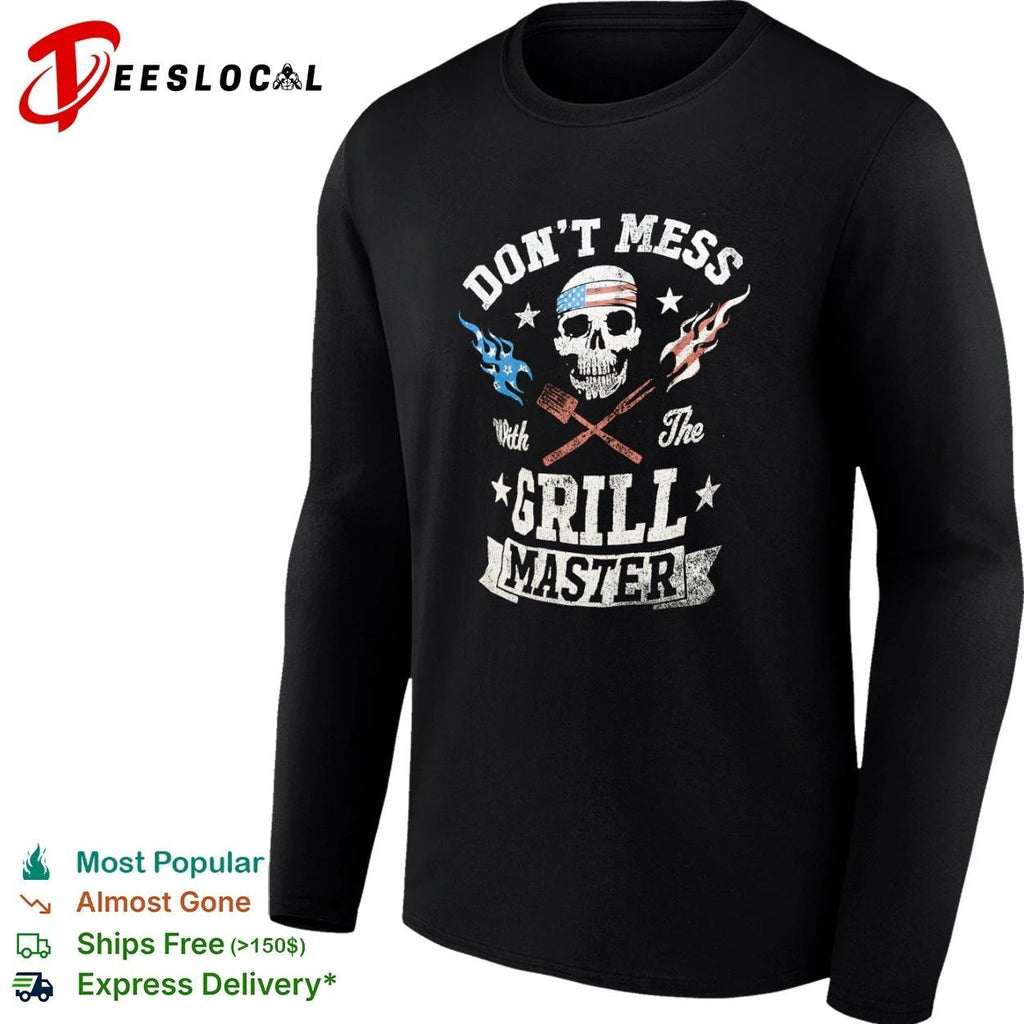 Don’t Mess with the Grill Master Skull American Flag Unisex