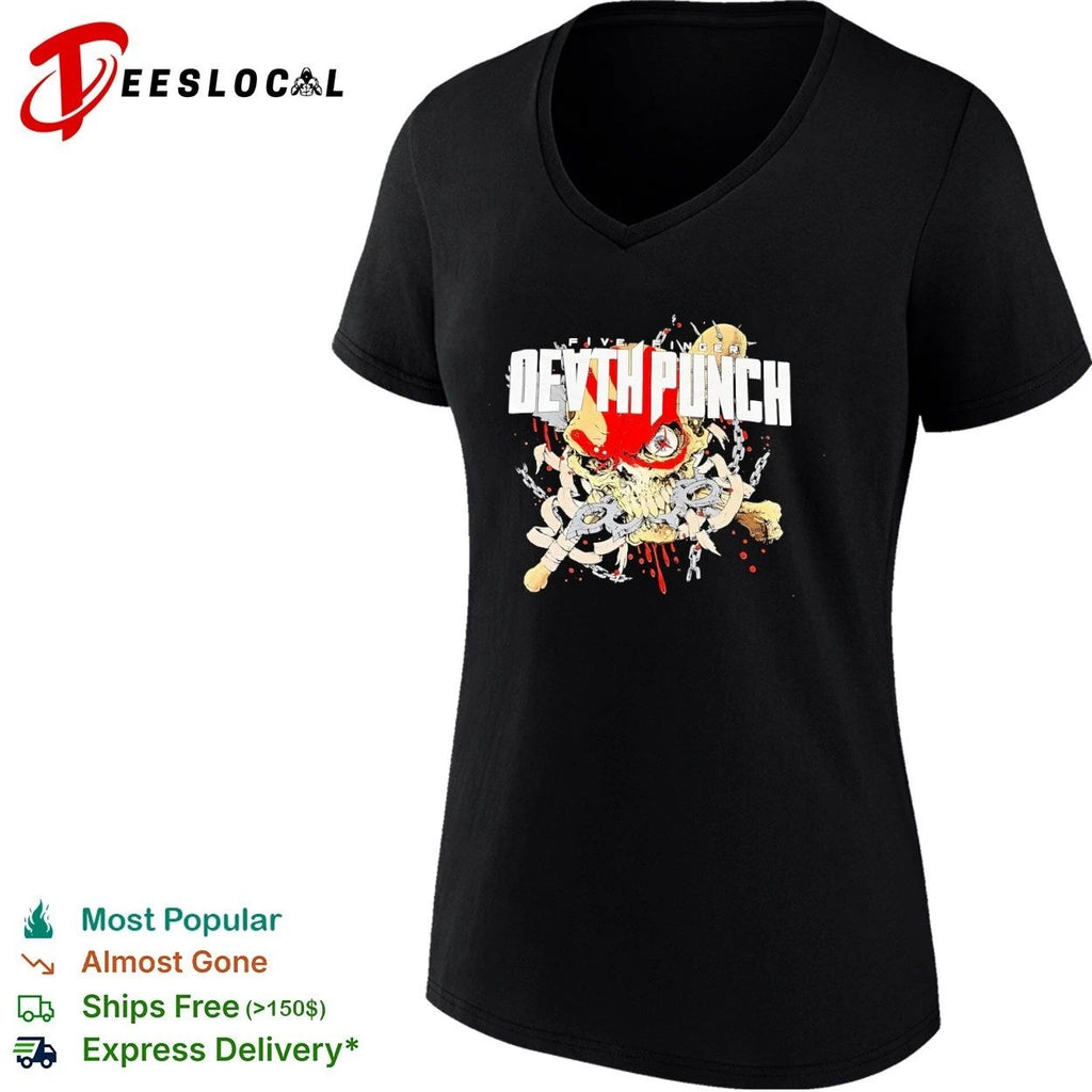 Five Finger Death Punch Skull with Brass Knuckles Unisex
