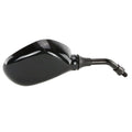 Small Carbon Effect Mirror Short Stalk 200mm