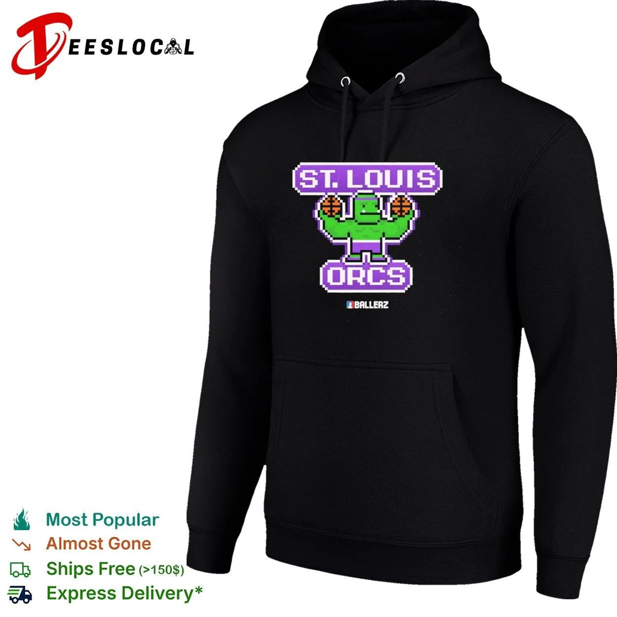 St Louis Orcs Ballerz basketball pixel art Unisex