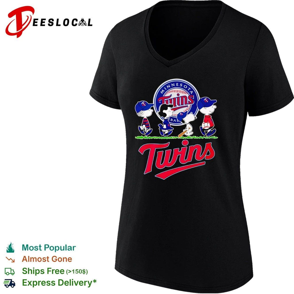 Peanuts Characters Minnesota Twins Baseball Unisex