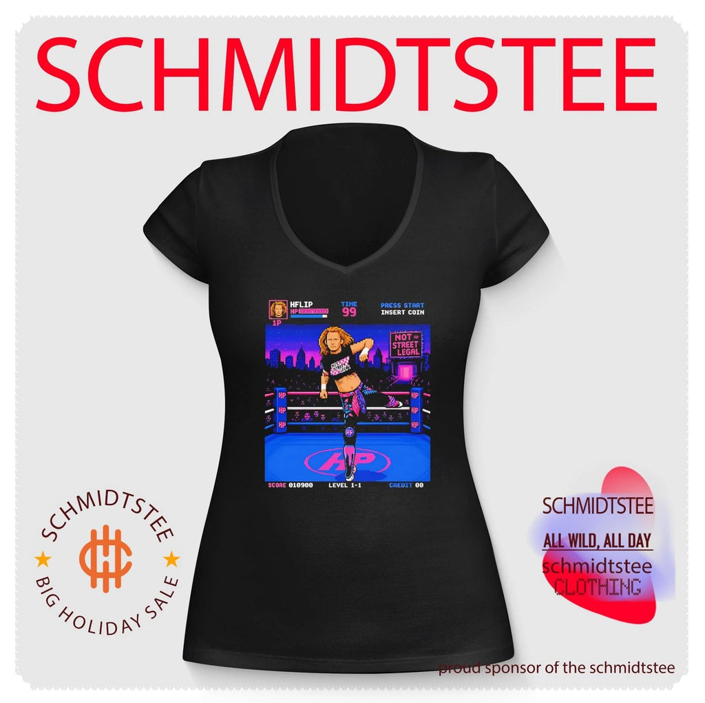 Bret Hart RetroMania Wrestling 16-bit style shirt Unisex