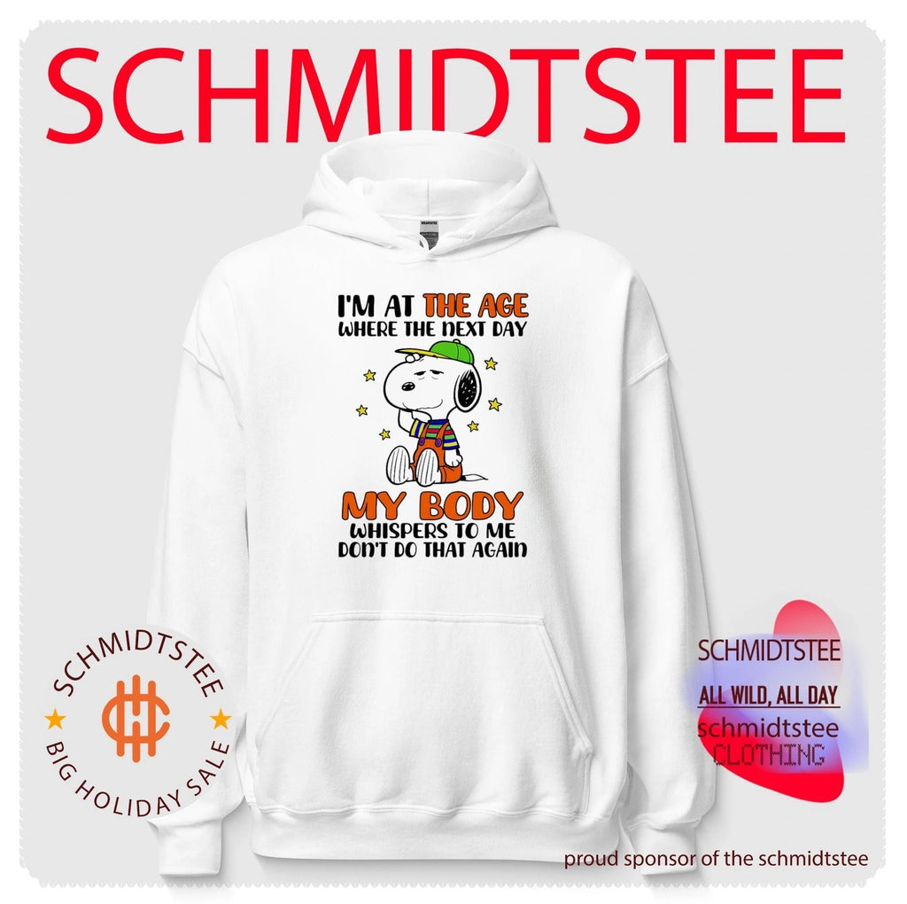 I’m at the Age Where My Body Whispers Don’t Do That Again shirt Unisex