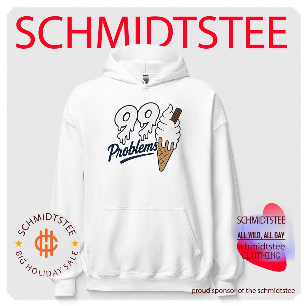 99 Problems Ice Cream Funny Food Pun Soft Serve shirt Unisex