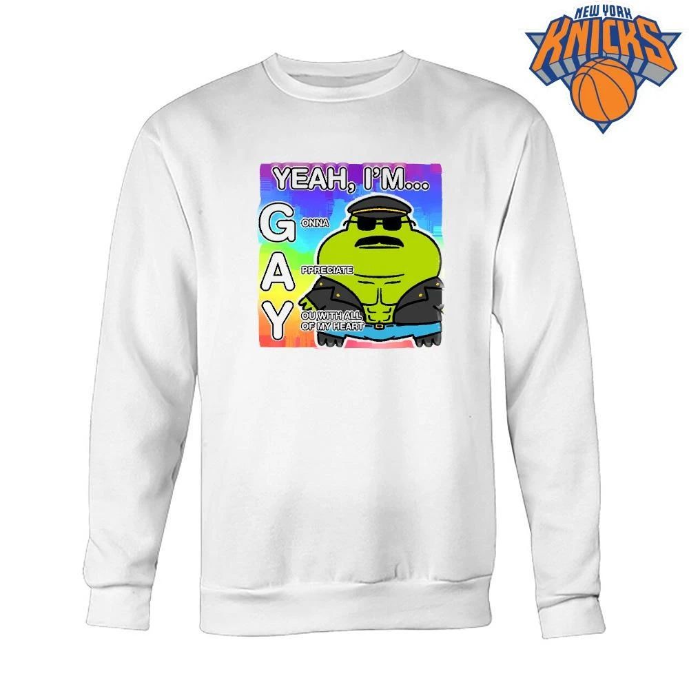 Yeah I’m Gay Gonna Appreciate You With All Of My Heart Muscle Frog Meme Shirt Unisex