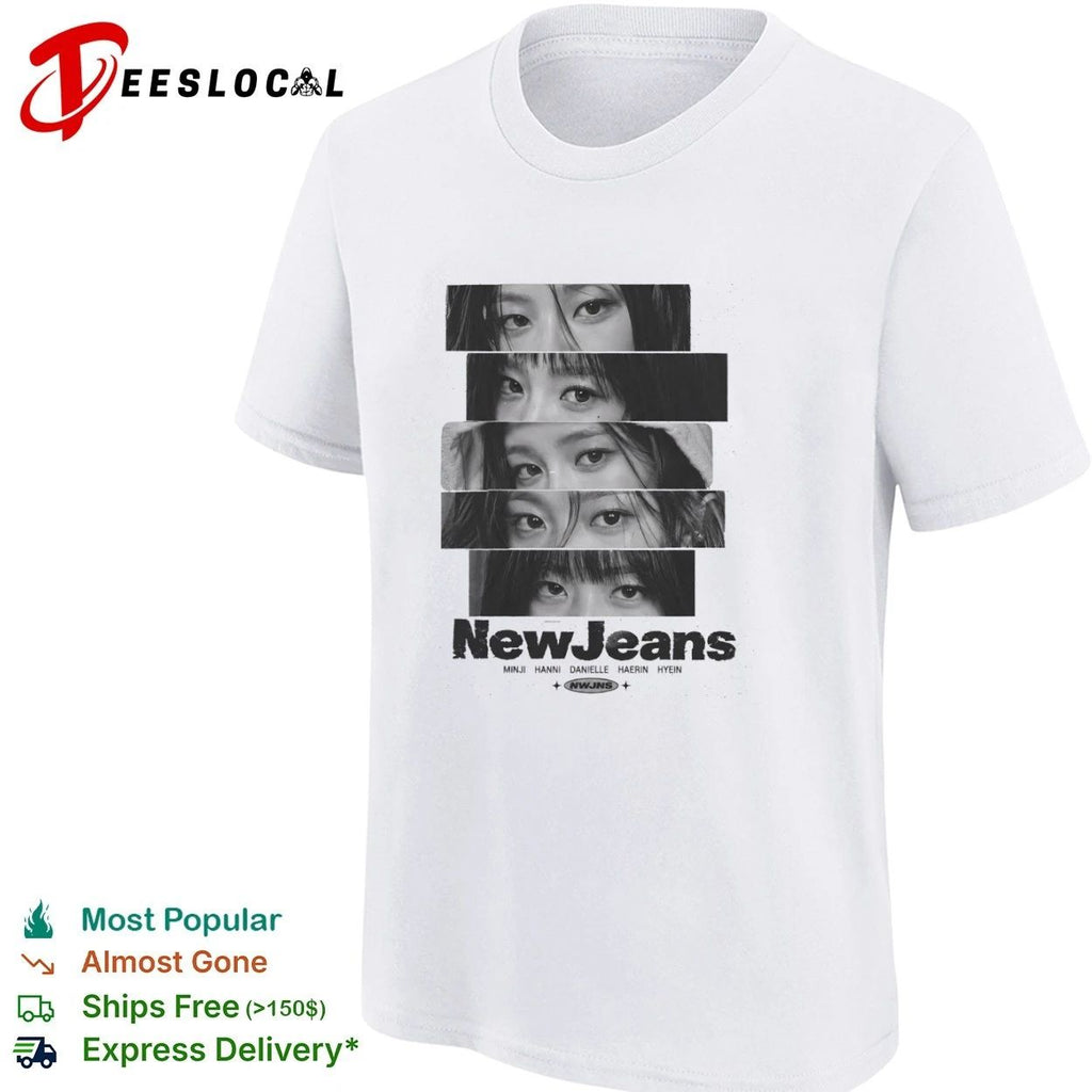 NewJeans Minji Hanni Danielle Haerin Hyein Vintage Eyes Collage Y2K K Pop Unisex