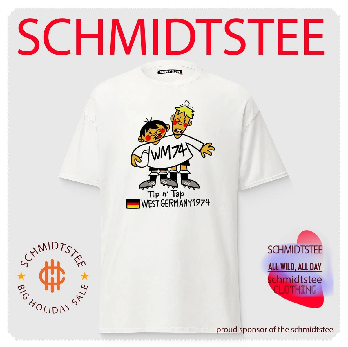 Tip n’ Tap West Germany 1974 World Cup Mascot shirt Unisex