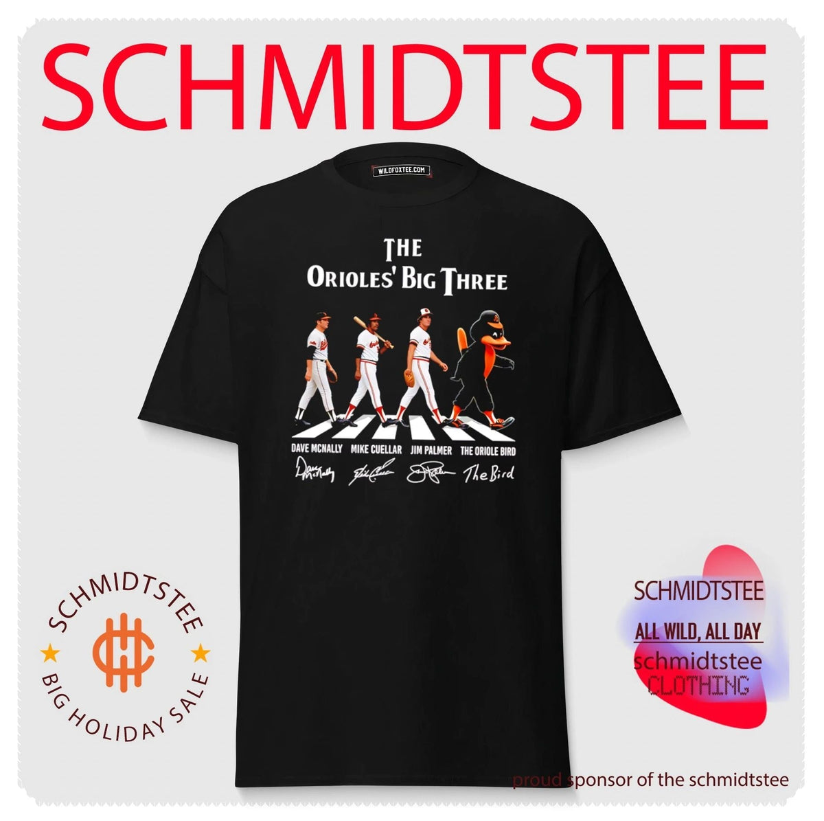 Baltimore Orioles The Orioles’ Big Three Abbey Road signature shirt Unisex