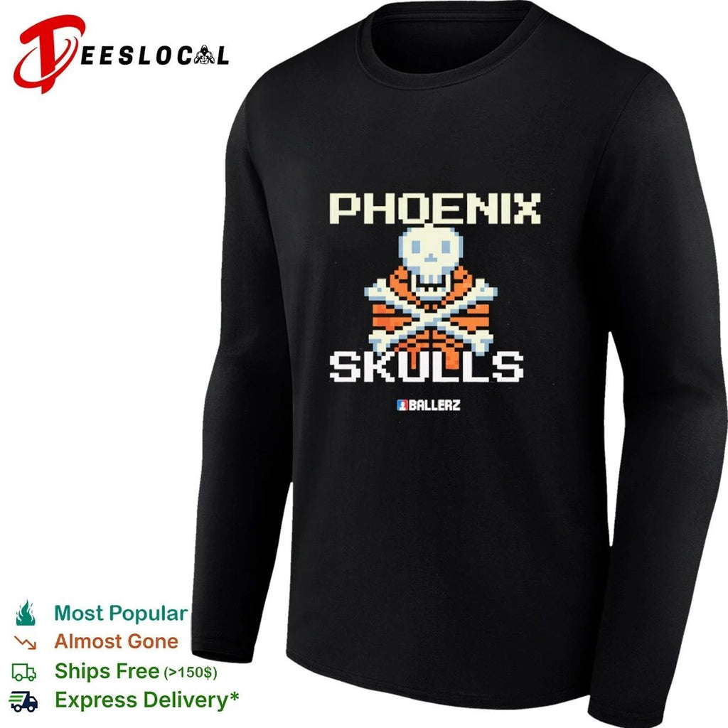 Phoenix Skulls Ballerz Basketball Pixel Art Unisex